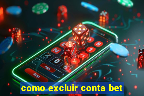 como excluir conta bet